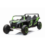 Elektrické autíčko Buggy ATV Racing UTV2000 Štvormiestne!!! Zelená - 4 X 150W - 24V10Ah + 24V10Ah grátis